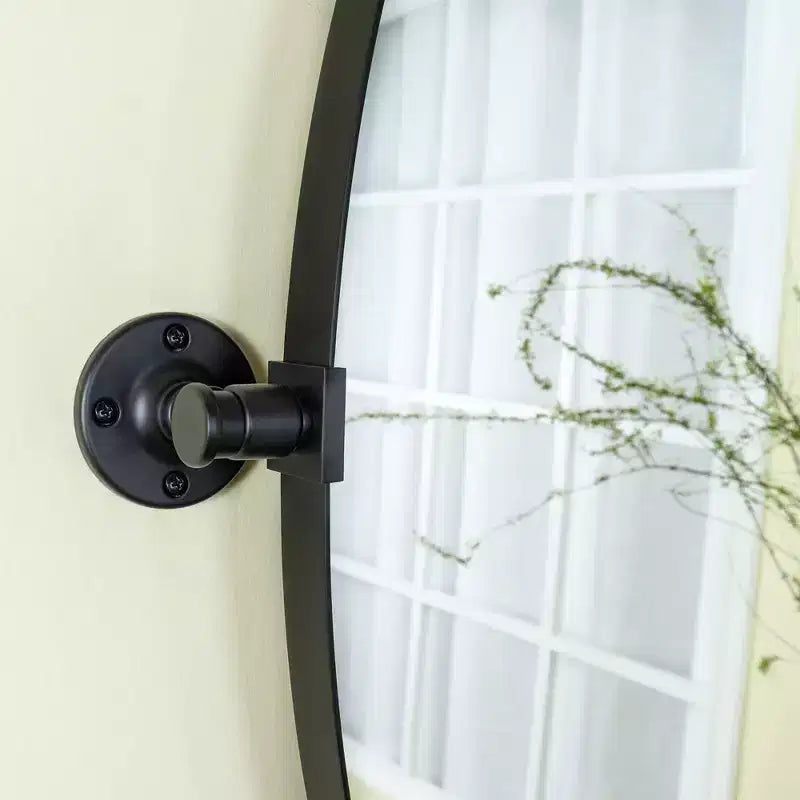 TEHOME Aura Pivoting Oval Metal Framed Wall Mounted Bathroom Vanity Mirror