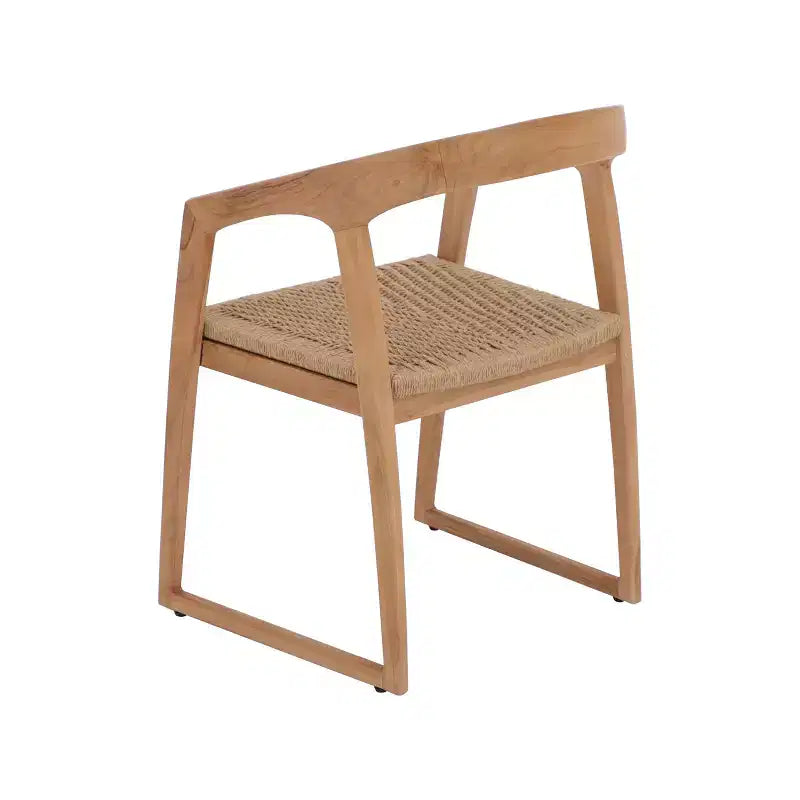 Nordic Teak Natural Indoor/Outdoor Dining Chair - Beige