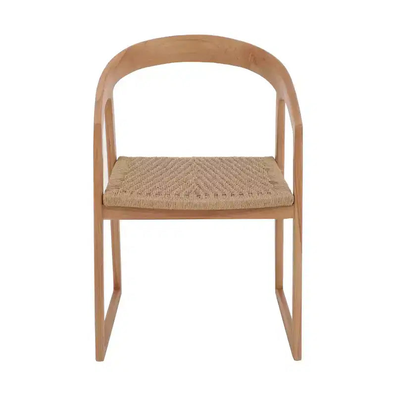 Nordic Teak Natural Indoor/Outdoor Dining Chair - Beige