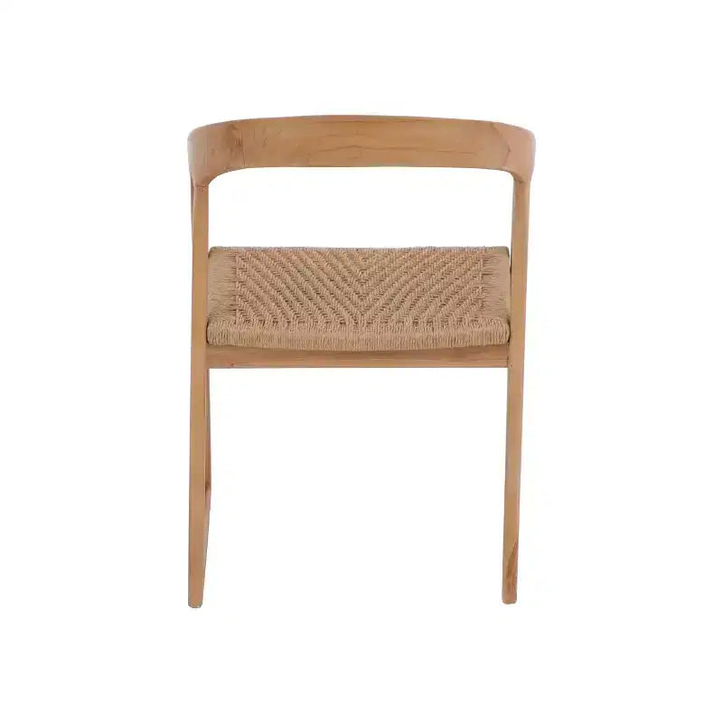 Nordic Teak Natural Indoor/Outdoor Dining Chair - Beige