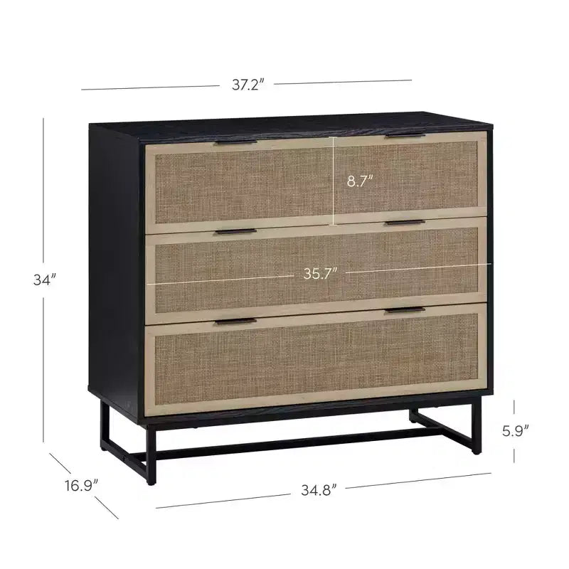 Nathan James Kova Rattan Dresser