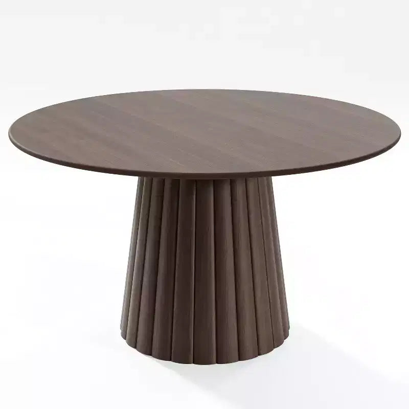 Dovelina 52 Round Dining Table Modern Wood Kitchen Table Dining Room Table for 6 People