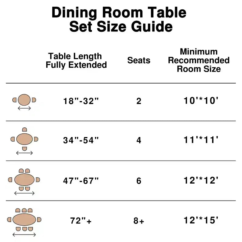 Dovelina 52 Round Dining Table Modern Wood Kitchen Table Dining Room Table for 6 People