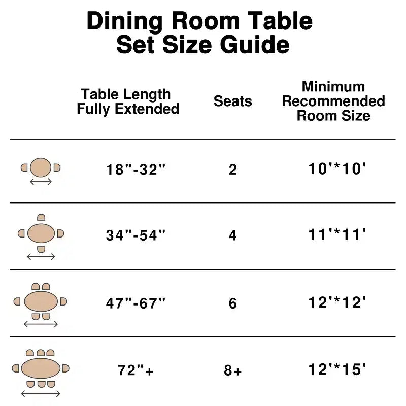 Dovelina 52 Round Dining Table Modern Wood Kitchen Table Dining Room Table for 6 People