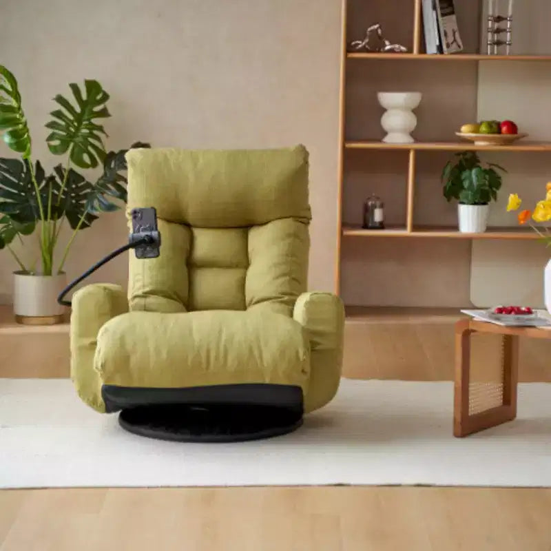 360 Swivel Gaming Chair, 5 Level Adjustable Ergonomic Chair with Built-in Spring Seat Bag, Floor Chair with Phone Holder Lazy Sofa Chair Game Rocker