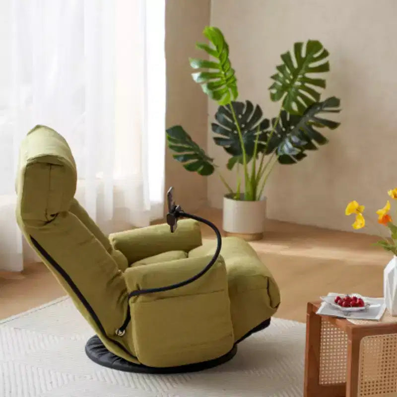360 Swivel Gaming Chair, 5 Level Adjustable Ergonomic Chair with Built-in Spring Seat Bag, Floor Chair with Phone Holder Lazy Sofa Chair Game Rocker