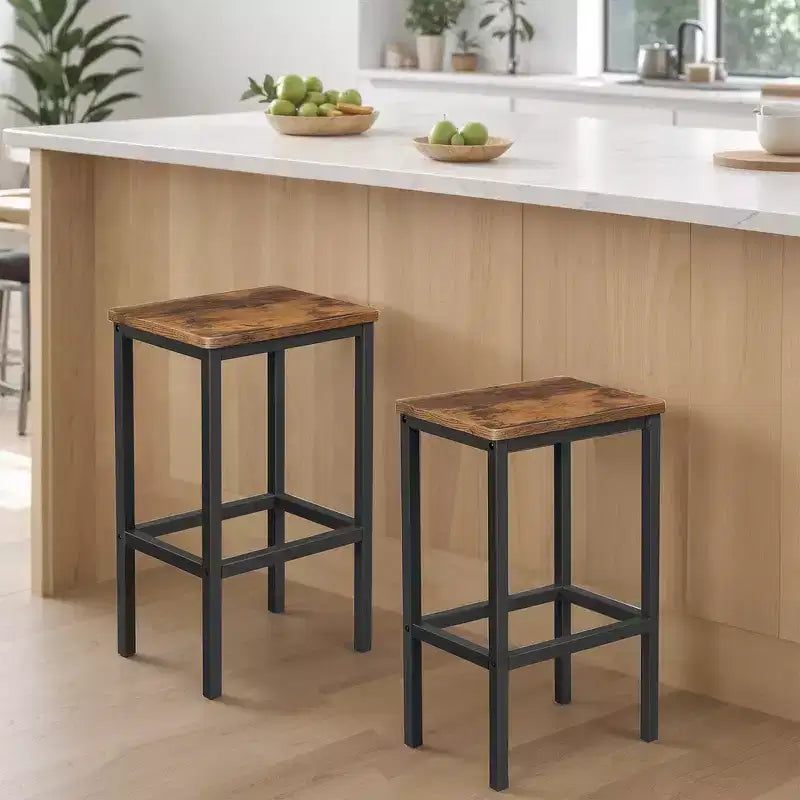 Barstool Set Of 2 Kitchen Stools Stools For Kitchen Island Breakfast Bar Stools Metal Bar Stools Bar Chairs Farmhouse Bar Stools Bar Height Stools