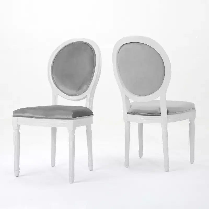 GDFStudio Newman French Country Upholstered Dining Chairs (Set of 2)