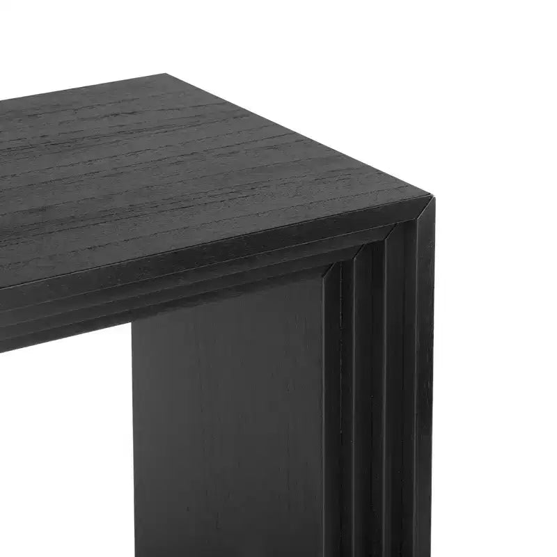 59.2W Modern Style Console Table with Paulownia Solid Wood Veneer, Suitable for Foyer, Living Room or Entryway - ModernLuxe