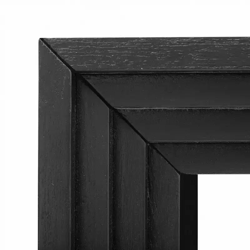 59.2W Modern Style Console Table with Paulownia Solid Wood Veneer, Suitable for Foyer, Living Room or Entryway - ModernLuxe