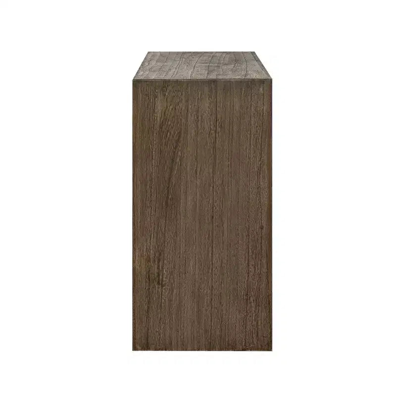 59.2W Modern Style Console Table with Paulownia Solid Wood Veneer, Suitable for Foyer, Living Room or Entryway - ModernLuxe