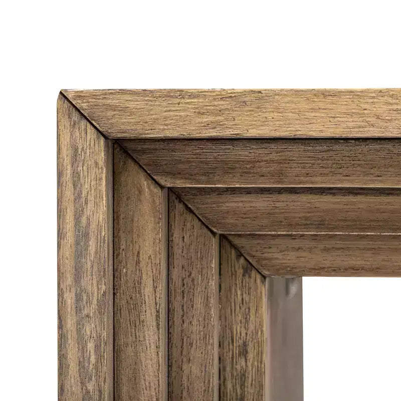 59.2W Modern Style Console Table with Paulownia Solid Wood Veneer, Suitable for Foyer, Living Room or Entryway - ModernLuxe